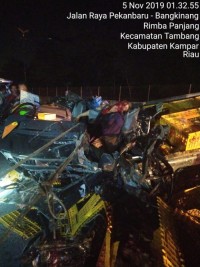 Kecelakaan Maut di KM 21 Rimbo Panjang, 1 Tewas di TKP dan 1 Luka Berat