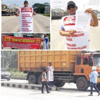 Umar Pejuang Sejati Melaksanakan Aksi Protes Kedua Dugaan Bau Busuk Berasal Dari PT RAPP Dan PT APR