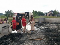 5 Rumah petak, 1 Gudang ludes terbakar di Duri