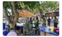 Aparat Gabungan di Siak Tingkatkan Sosialisasi Protokol Kesehatan Bagi Pedagang dan Pengunjung