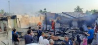 Tiga Unit Rumah  Warga Duri Hangus Dilalap Api