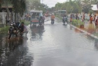 hujan lebat 3 hari berturut-turut, Banjir Mulai Rendam Bagansiapiapi