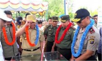 Bersama Gubri, Danrem 031/Wirabima Kunjungi Pelabuhan Samudera Di Kuala Enok