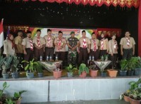 Babinsa Menghadiri Acara Pembukaan Pramuka Di Sman 1 Minas