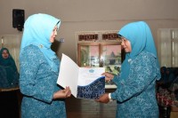 Ernawati Sapon resmi menjabat sebagai Plt Ketua Tim Penggerak PKK Kecamatan Mandau