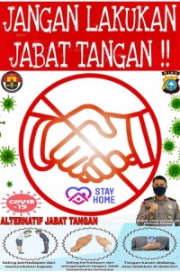 Polsek  Mandau Giat Lakukan Edukasi Masyarakat Terkait New Normal Hindari Jabat Tangan 