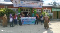 DPPKBP3A Bersama PATBM dan Forum Anak Kampar Lakukan Sosialisasi ke Desa Dalam Pencegahan Covid-19