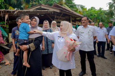 Bupati Kasmarni Kunjungi Desa Bantan Timur, Perkuat Pendidikan Ramah Anak dan Pemberdayaan Perempuan