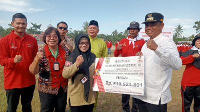 Bupati Kukuhkan Kampung Siaga Bencana Desa Sei Rejo, Sergai Terima Bantuan Kemensos RI