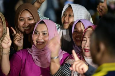 Masyarakat Bantan Dukung Paslon KBS Karena Lanjutkan Program Bermasa