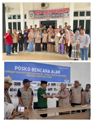 PGRI Kabupaten Bengkalis Salurkan Bantuan  Korban Bencana di Sumatera Utara