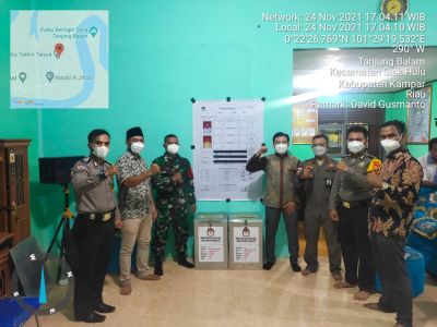 Pilkades Serentak di Kampar Berjalan Lancar, 412 Personel Polres Kampar Amankan di TPS