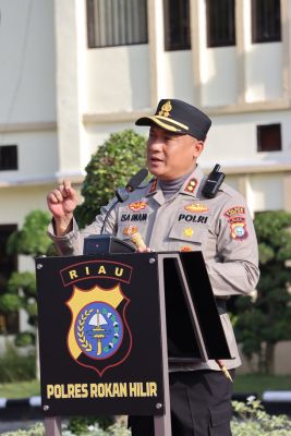 Polres Rohil Gelar Apel Kesiapsiagaan Penanggulangan Karhutla