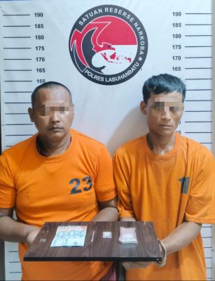 Satres Narkoba Polres Labuhanbatu Bekuk Dua Pria di Kualuh Selatan, Amankan Sabu Siap Edar